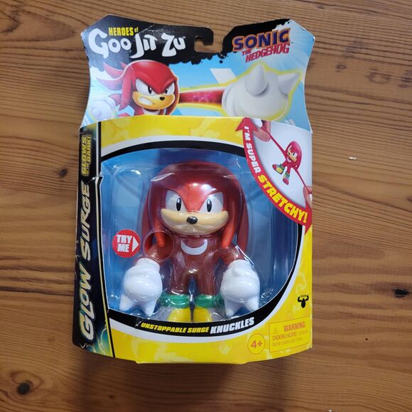 Heroes of Goo Jit Zu Sonic the Hedgehog Glow Surge Unstoppable Surge Knuckles - Picture 1 of 7